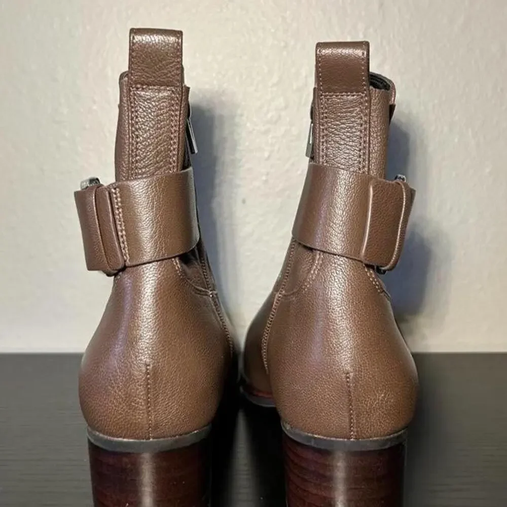 Via spiga brown leather ankle